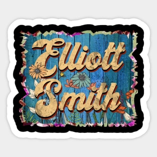 Retro Elliott Name Flowers Limited Edition Proud Classic Styles Sticker